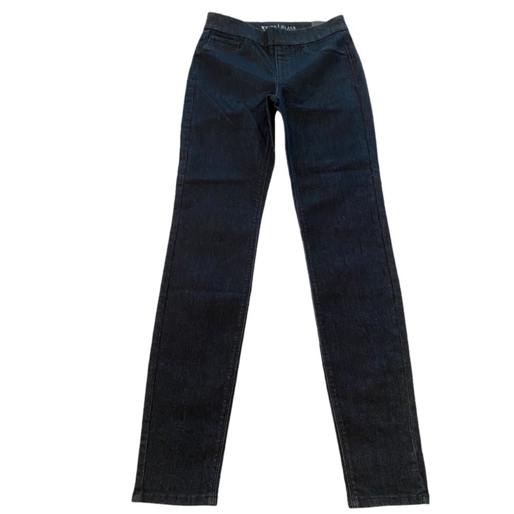 White House Black Market Pull On Skinny Dark Denim Jean Legging